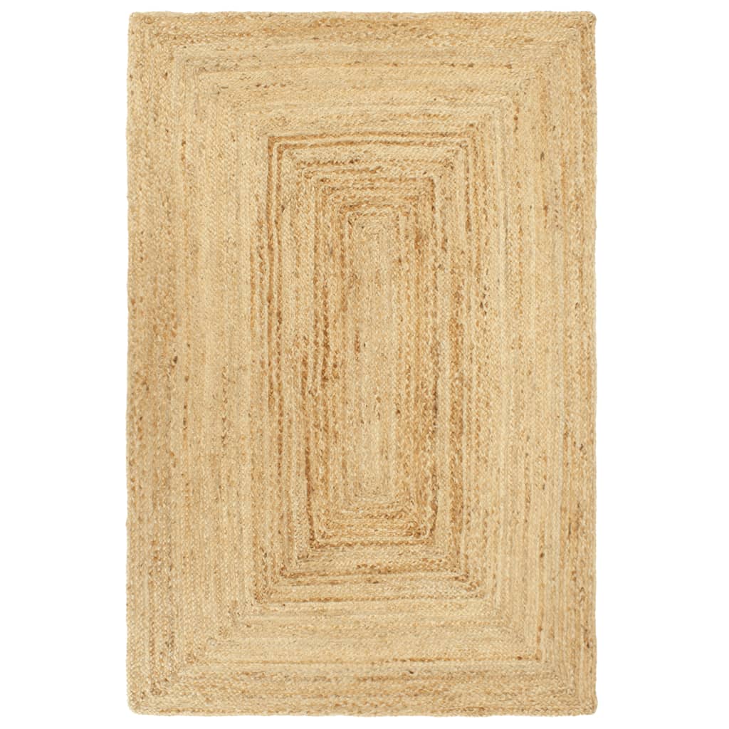 Vloerkleed handgemaakt 80x250 cm jute - AllerleiShop