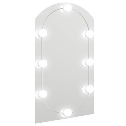 Spiegel met LED-verlichting boog 70x40 cm glas - AllerleiShop