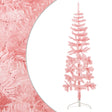 Kunstkerstboom half met standaard smal 120 cm roze - AllerleiShop