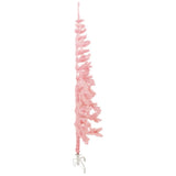 Kunstkerstboom half met standaard smal 180 cm roze - AllerleiShop