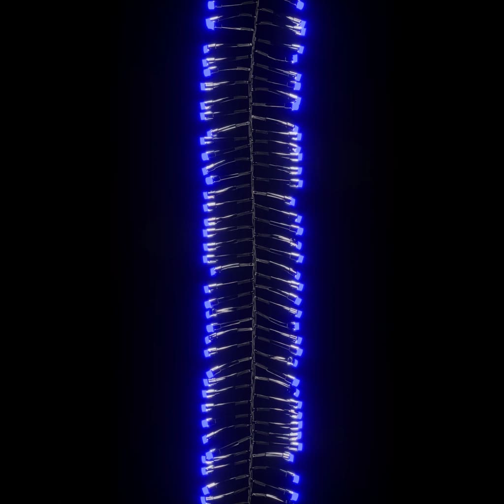 Lichtslinger cluster met 1000 LED's blauw 11 m PVC - AllerleiShop