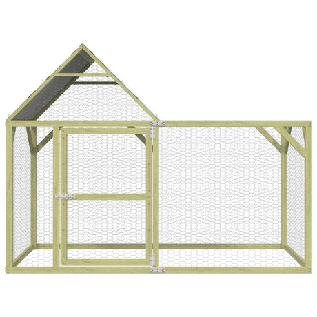 Kippenhok 200x100x150 cm geïmpregneerd massief grenenhout - AllerleiShop