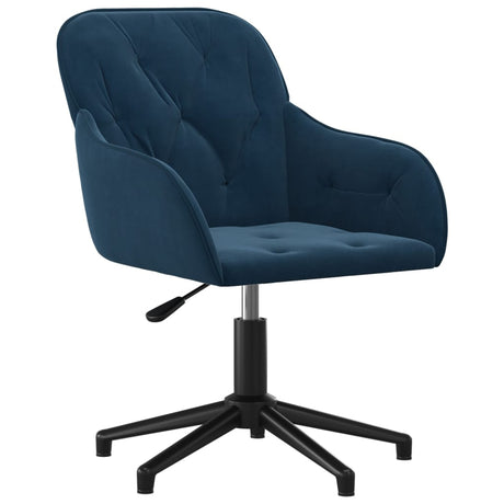 Eetkamerstoelen draaibaar 2 st fluweel blauw - AllerleiShop