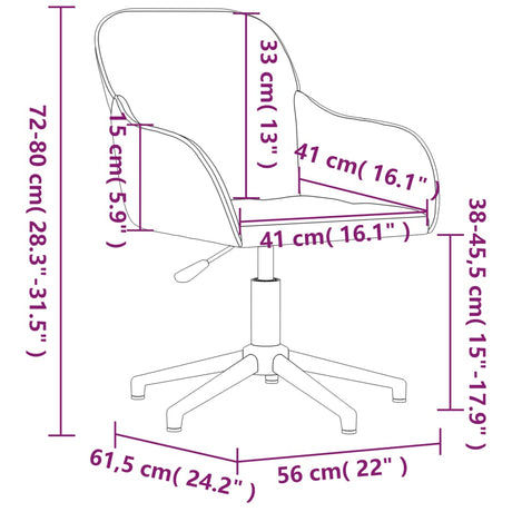 Eetkamerstoelen draaibaar 2 st fluweel donkergrijs - AllerleiShop