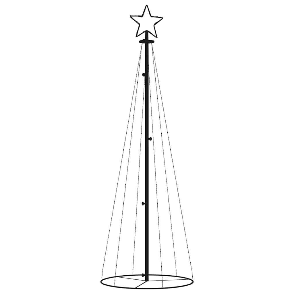 Kegelkerstboom 108 LED's 70x180 cm koudwit - AllerleiShop