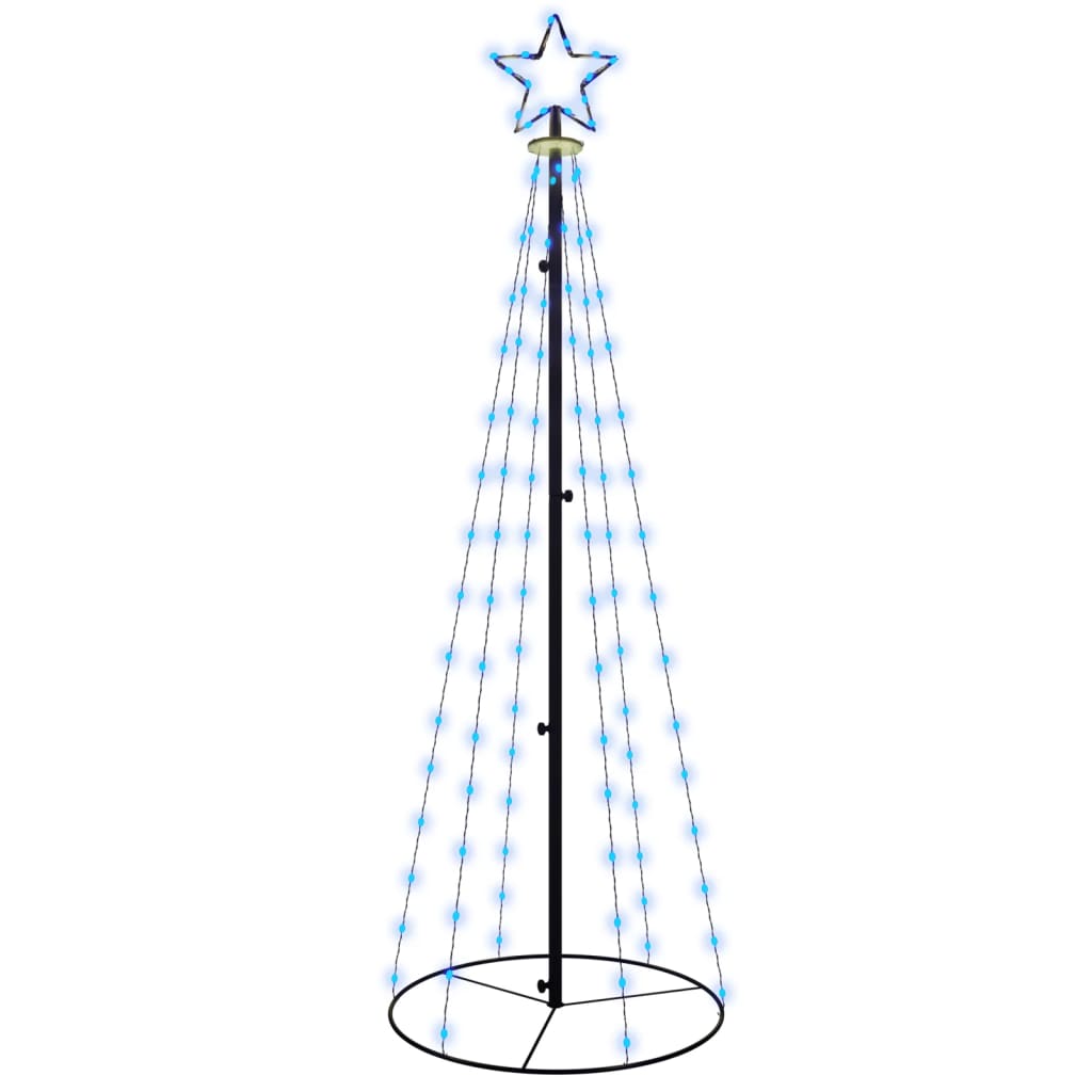 Kegelkerstboom 108 LED's 70x180 cm blauw - AllerleiShop