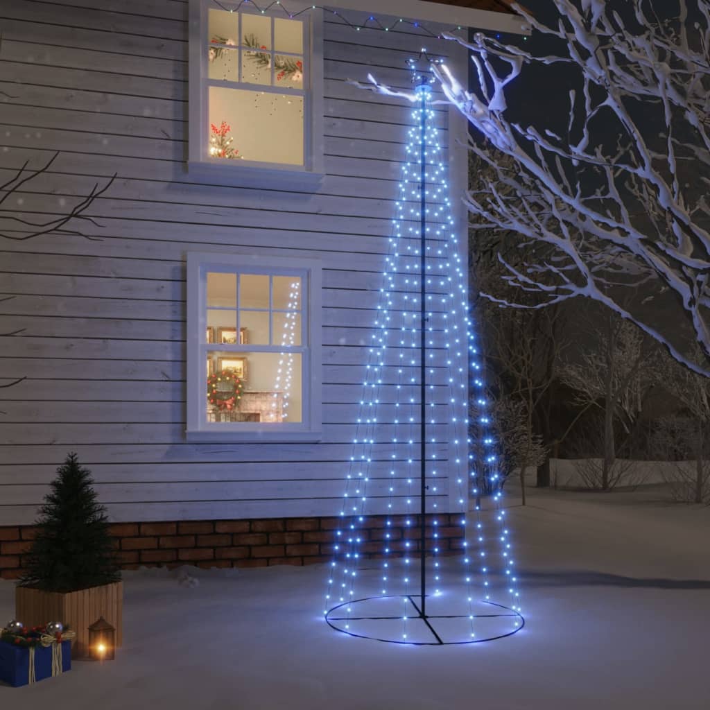 Kegelkerstboom 310 LED's 100x300 cm blauw - AllerleiShop