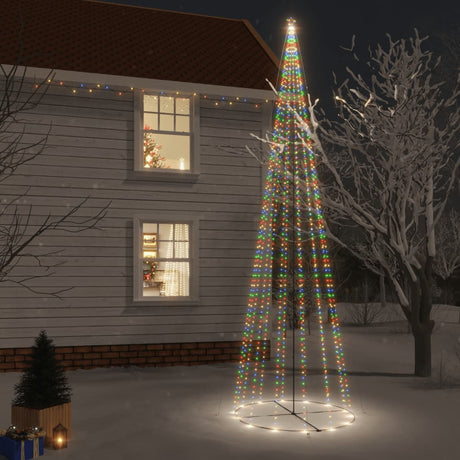 Kegelkerstboom 1134 LED's meerkleurig 230x800 cm - AllerleiShop