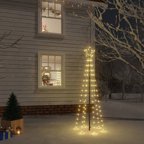 Kerstboom met grondpin 108 LED's warmwit 180 cm - AllerleiShop