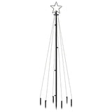 Kerstboom met grondpin 108 LED's blauw 180 cm - AllerleiShop