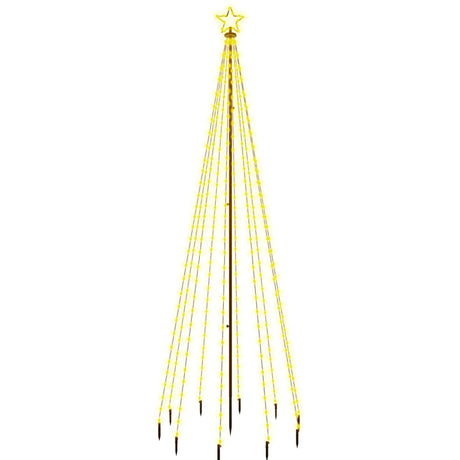 Kerstboom met grondpin 310 LED's warmwit 300 cm - AllerleiShop