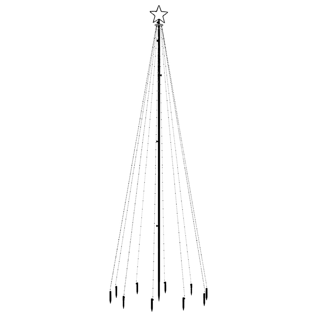 Kerstboom met grondpin 310 LED's warmwit 300 cm - AllerleiShop