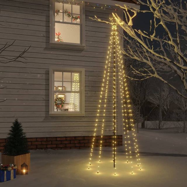 Kerstboom met grondpin 310 LED's warmwit 300 cm - AllerleiShop