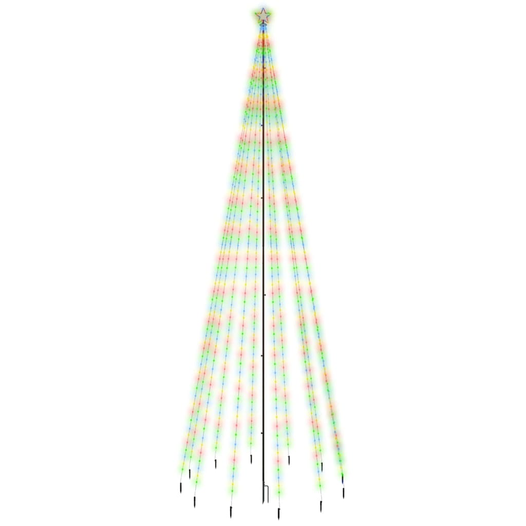 Kerstboom met grondpin 732 LED's meerkleurig 500 cm - AllerleiShop