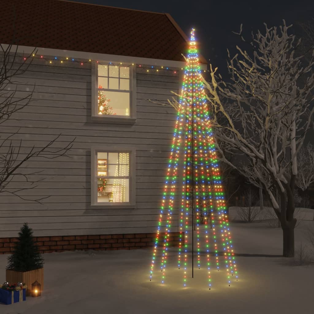 Kerstboom met grondpin 732 LED's meerkleurig 500 cm - AllerleiShop