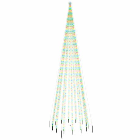 Kerstboom met grondpin 1134 LED's meerkleurig 800 cm - AllerleiShop