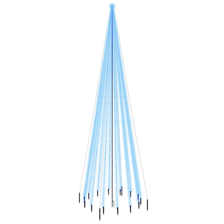 Kerstboom met grondpin 1134 LED's blauw 800 cm - AllerleiShop