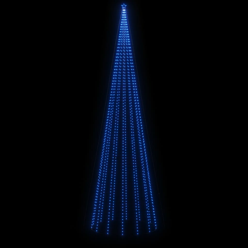 Kerstboom met grondpin 1134 LED's blauw 800 cm - AllerleiShop