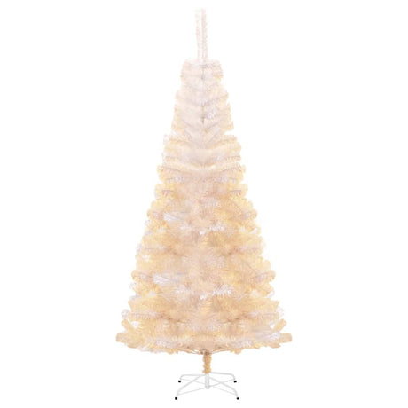 Kunstkerstboom met iriserende uiteinden 180 cm PVC wit - AllerleiShop