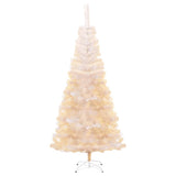 Kunstkerstboom met iriserende uiteinden 240 cm PVC wit - AllerleiShop