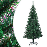 Kunstkerstboom met iriserende uiteinden 120 cm PVC groen - AllerleiShop