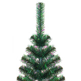 Kunstkerstboom met iriserende uiteinden 120 cm PVC groen - AllerleiShop