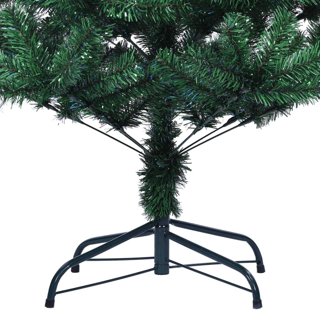 Kunstkerstboom met iriserende uiteinden 120 cm PVC groen - AllerleiShop