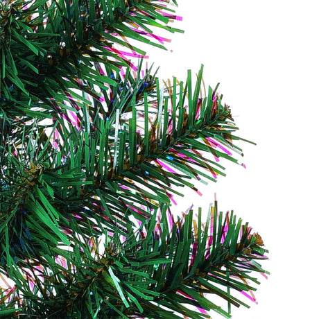 Kunstkerstboom met iriserende uiteinden 210 cm PVC groen - AllerleiShop