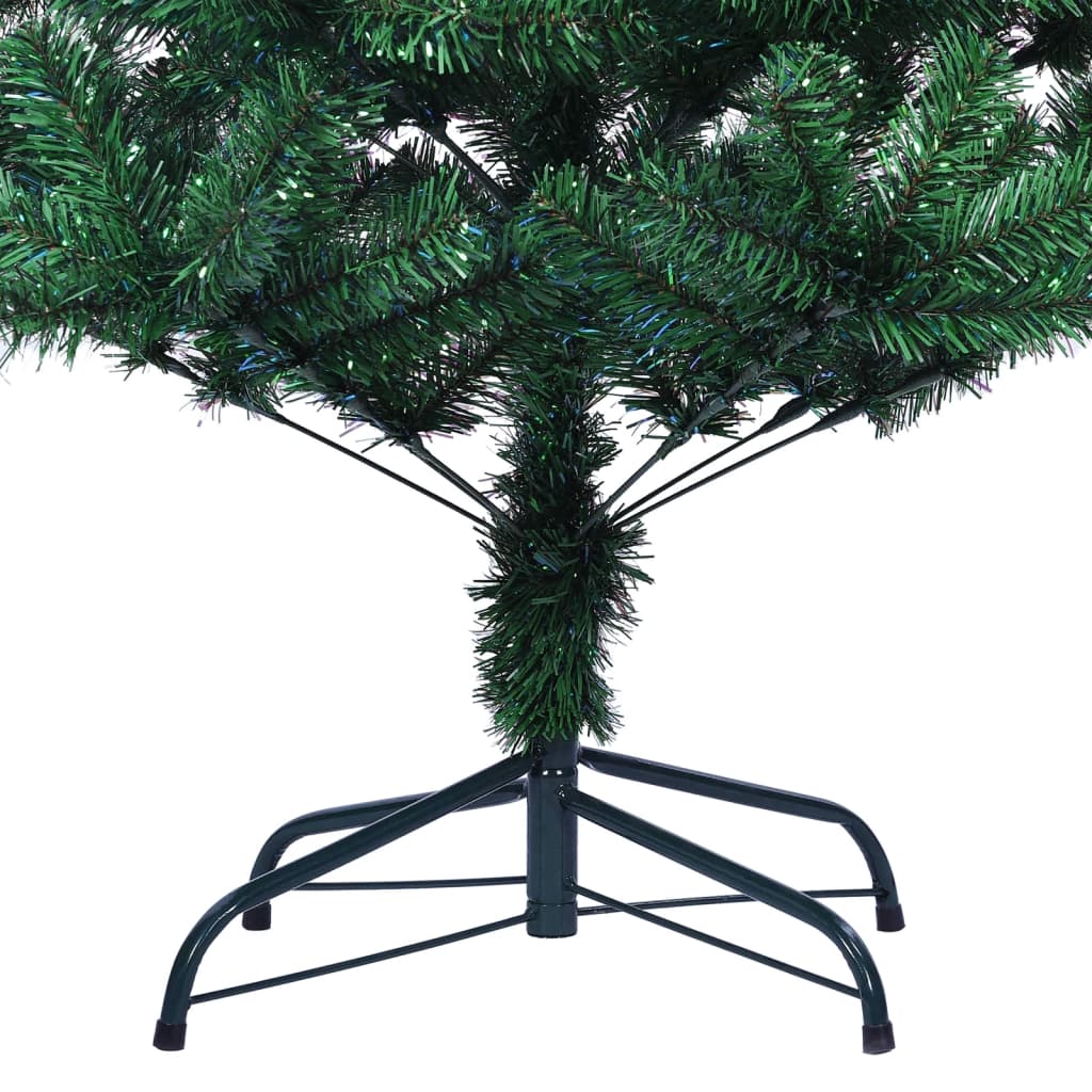 Kunstkerstboom met iriserende uiteinden 210 cm PVC groen - AllerleiShop