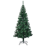 Kunstkerstboom met iriserende uiteinden 240 cm PVC groen - AllerleiShop