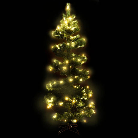 Kunstkerstboom met verlichting en standaard 150 cm PVC groen - AllerleiShop