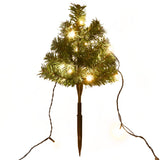 Tuinpadkerstbomen 6 st met warmwitte LED's 45 cm PVC - AllerleiShop