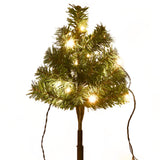 Tuinpadkerstbomen 6 st met warmwitte LED's 45 cm PVC - AllerleiShop