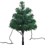 Tuinpadkerstbomen 6 st met warmwitte LED's 45 cm PVC - AllerleiShop