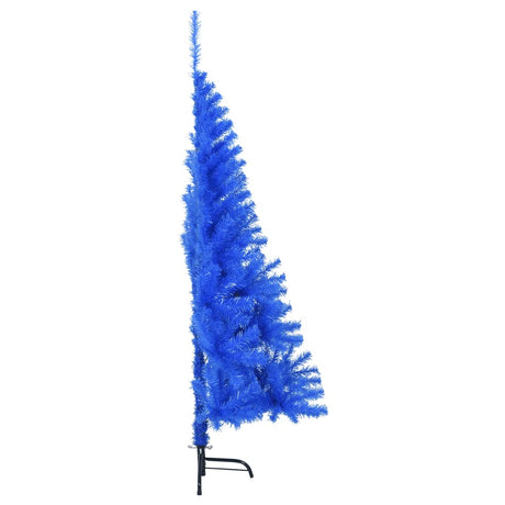 Kunstkerstboom met standaard half 120 cm PVC blauw - AllerleiShop