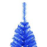 Kunstkerstboom met standaard half 120 cm PVC blauw - AllerleiShop