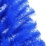 Kunstkerstboom met standaard half 120 cm PVC blauw - AllerleiShop