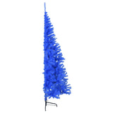 Kunstkerstboom met standaard half 180 cm PVC blauw - AllerleiShop