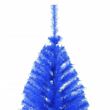 Kunstkerstboom met standaard half 180 cm PVC blauw - AllerleiShop