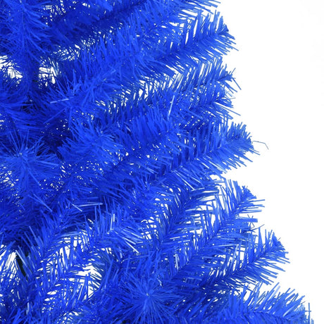 Kunstkerstboom met standaard half 180 cm PVC blauw - AllerleiShop