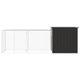 Kippenhok 300x91x100 cm gegalvaniseerd staal antracietkleurig - AllerleiShop