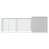 Kippenhok 300x91x100 cm gegalvaniseerd staal grijs - AllerleiShop