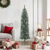 Kunstkerstboom smal met standaard 180 cm PVC - AllerleiShop