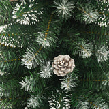 Kunstkerstboom smal met standaard 240 cm PVC - AllerleiShop