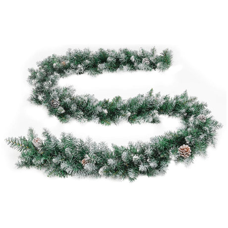 Kerstslinger met LED-lampjes 2,7 m PVC groen - AllerleiShop