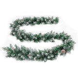 Kerstslinger met LED-lampjes 5,2 m PVC groen - AllerleiShop