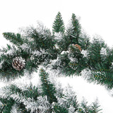 Kerstslinger met LED-lampjes 5,2 m PVC groen - AllerleiShop