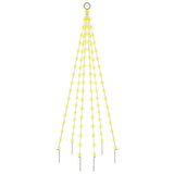 Vlaggenmast kerstboom 108 LED's warmwit 180 cm - AllerleiShop