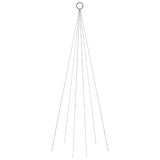 Vlaggenmast kerstboom 108 LED's warmwit 180 cm - AllerleiShop