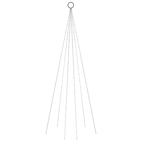 Vlaggenmast kerstboom 108 LED's warmwit 180 cm - AllerleiShop